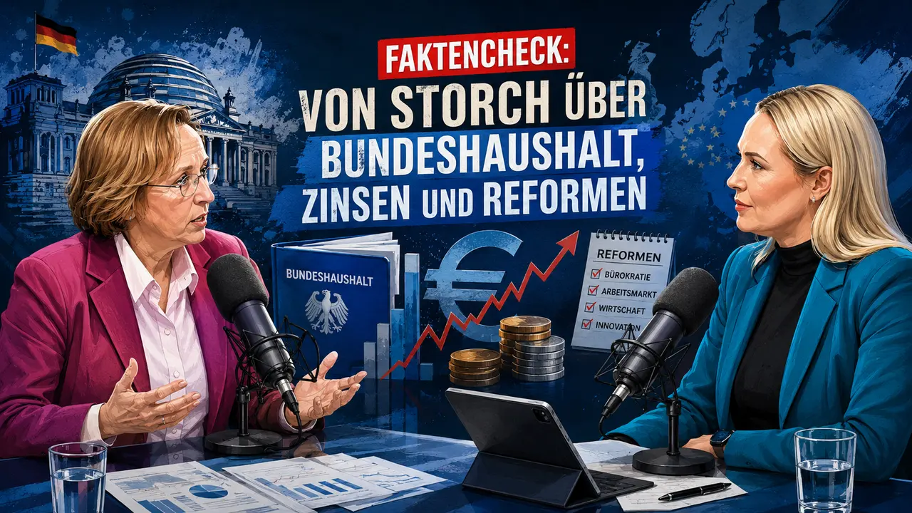 Faktencheck: Von Storch über Bundeshaushalt, Zinsen und Reformen