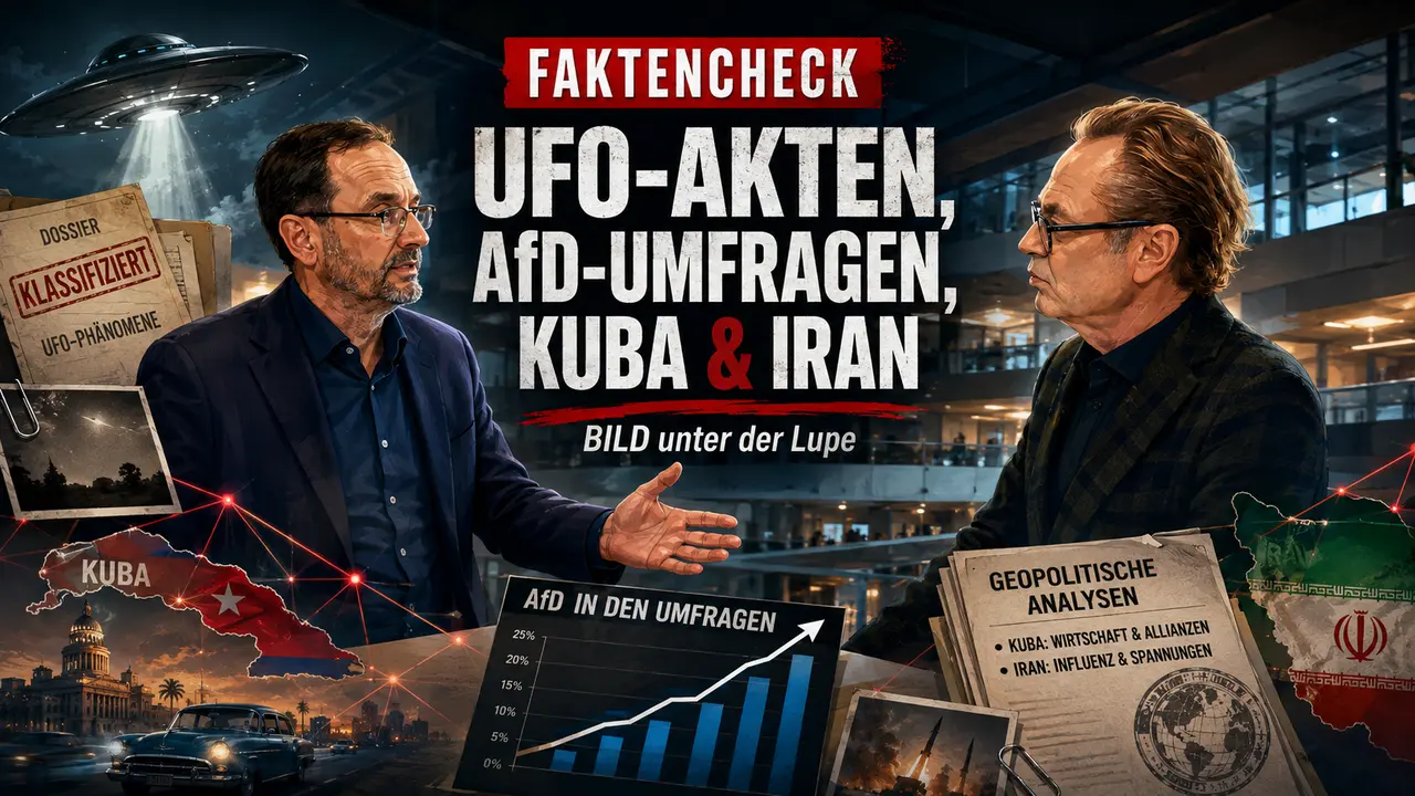 Faktencheck: BILD über UFO-Akten, AfD-Umfragen, Kuba und Iran