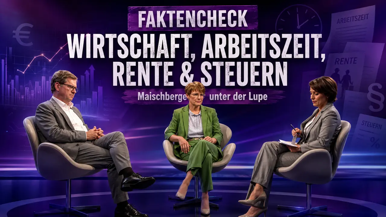 Faktencheck: Maischberger über Wirtschaft, Arbeitszeit, Rente und Steuern