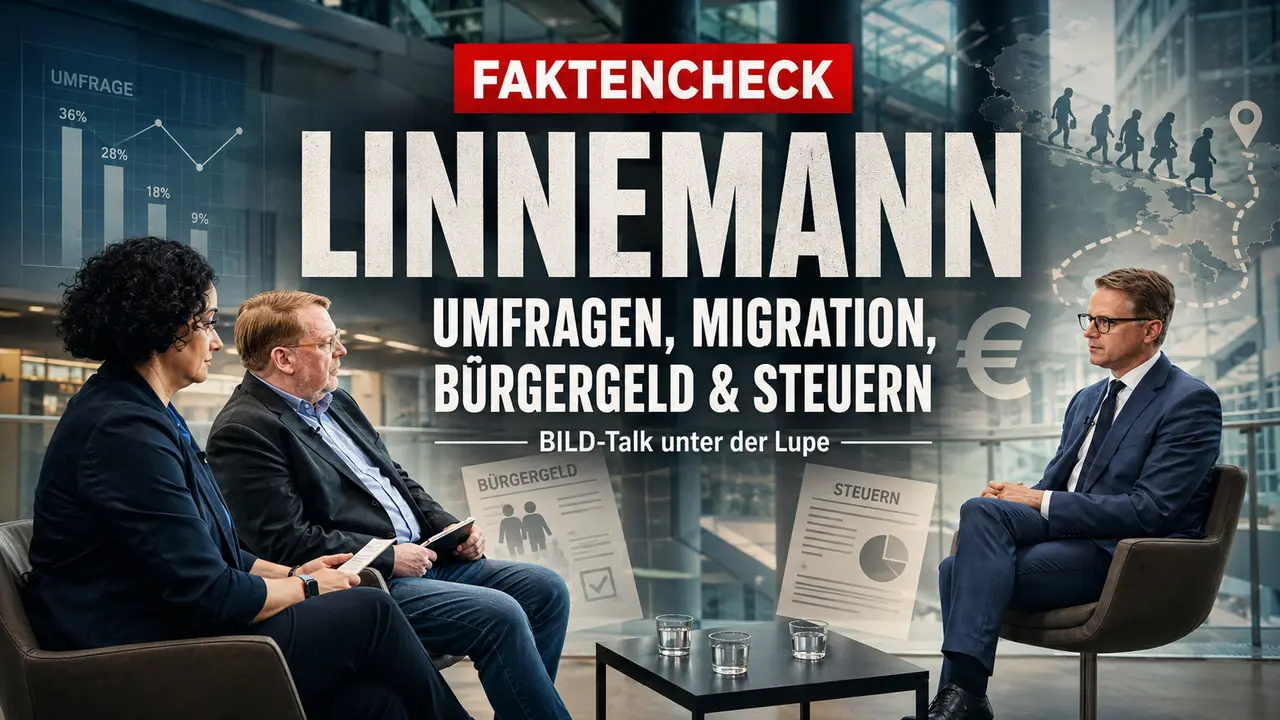 Faktencheck: Linnemann bei BILD über Umfragen, Migration, Bürgergeld und Steuern