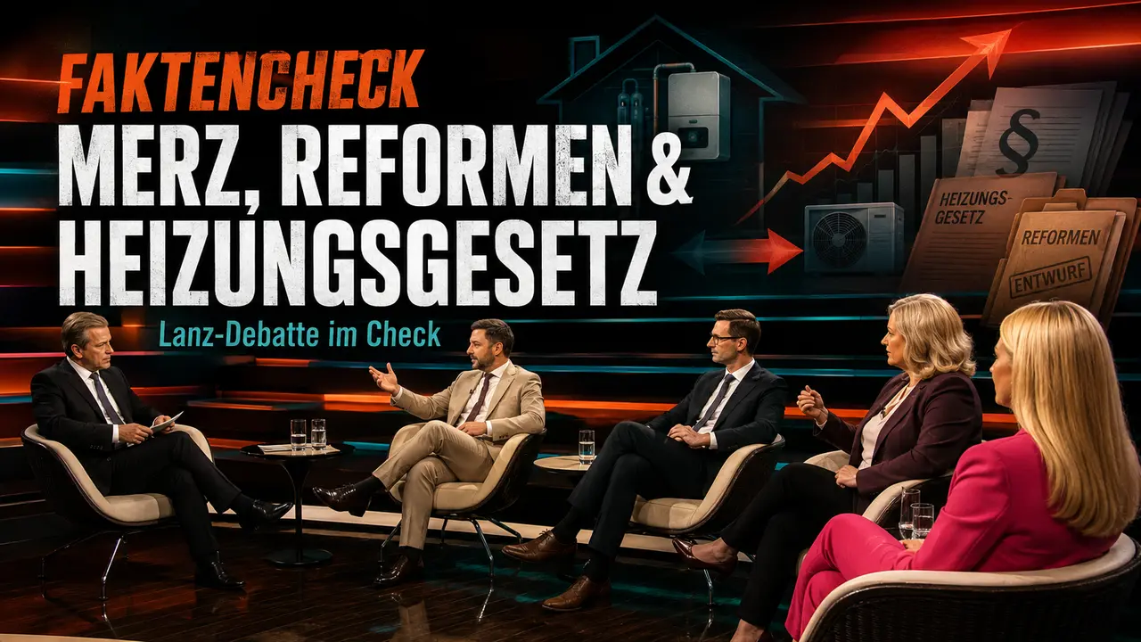 Faktencheck: Lanz-Debatte über Merz, Reformen und das neue Heizungsgesetz
