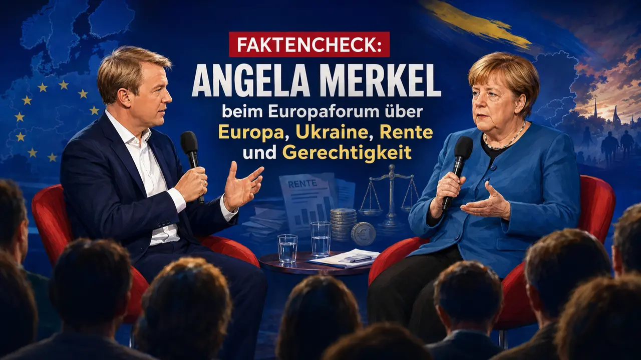 Faktencheck: Angela Merkel beim WDR Europaforum über Europa, Ukraine, Rente und Gerechtigkeit