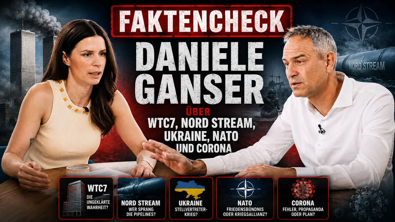 Faktencheck: Daniele Ganser über WTC7, Nord Stream, Ukraine, NATO und Corona